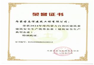 安全生產(chǎn)典型企業(yè)